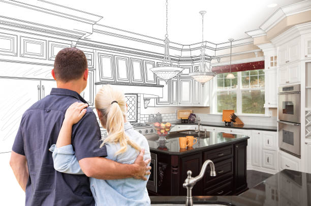 Custom kitchen cabinets installed in a Woodinville home